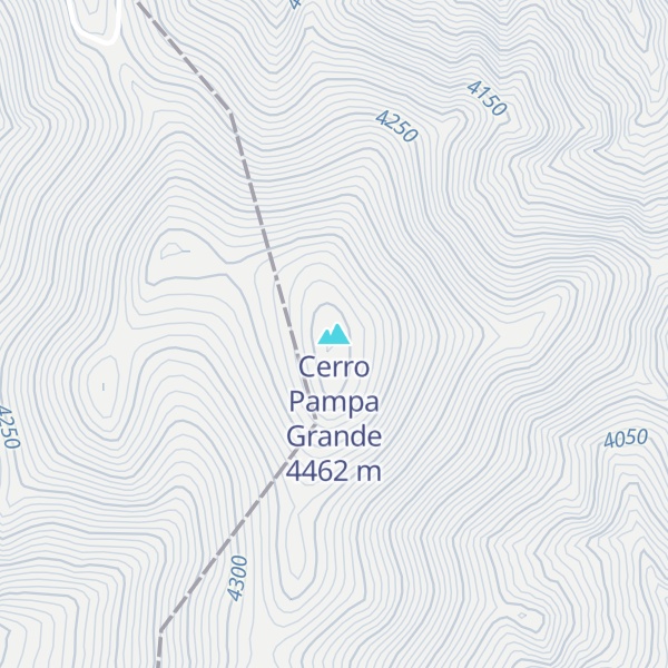 Map of Cerro Pampa Grande