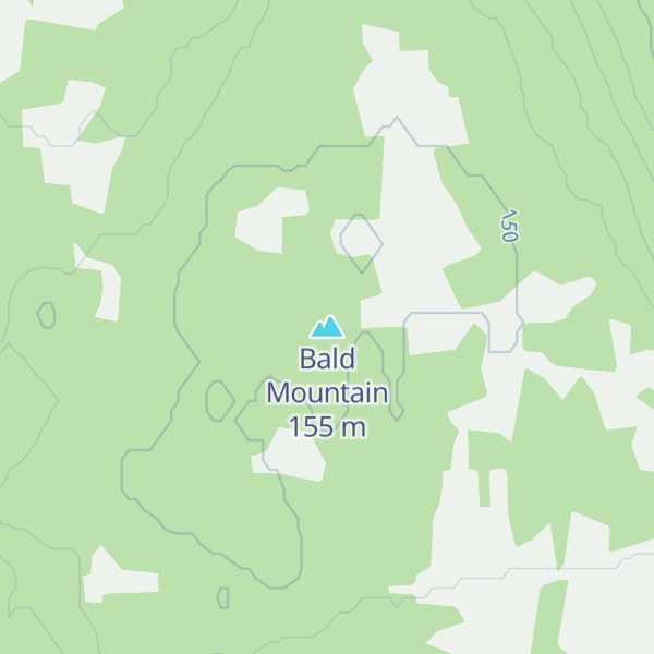 Map of Bald Mountain