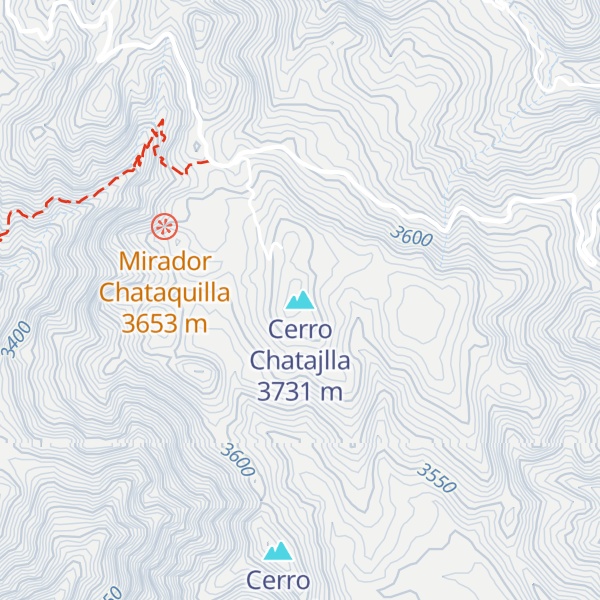 Map of Cerro Chatajlla