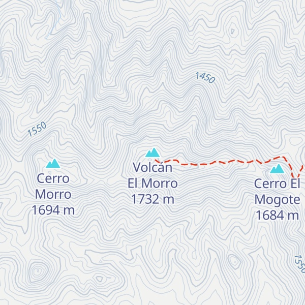 Map of Volcán El Morro