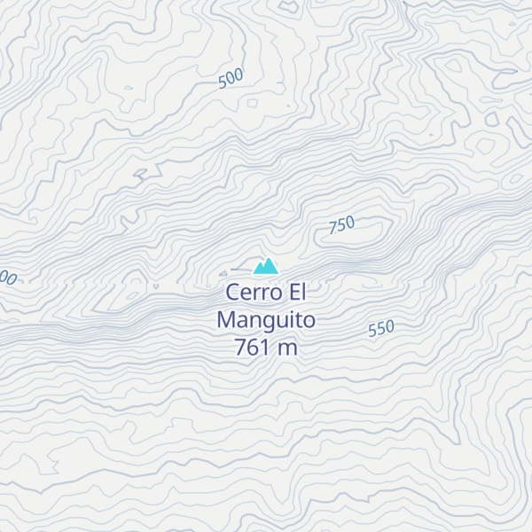 Map of Cerro El Manguito