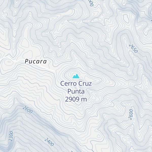 Map of Cerro Cruz Punta