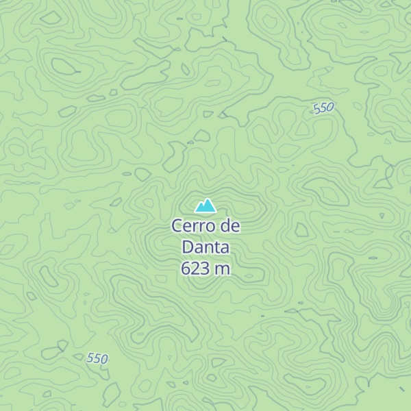 Map of Cerro de Danta