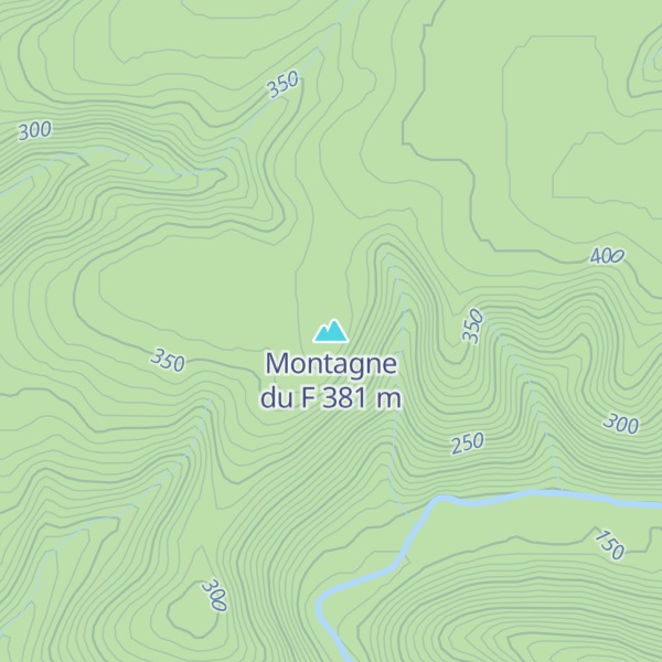 Map of Montagne du F