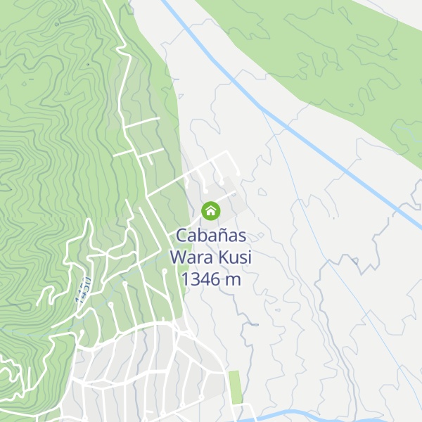 Map of Cabañas Wara Kusi