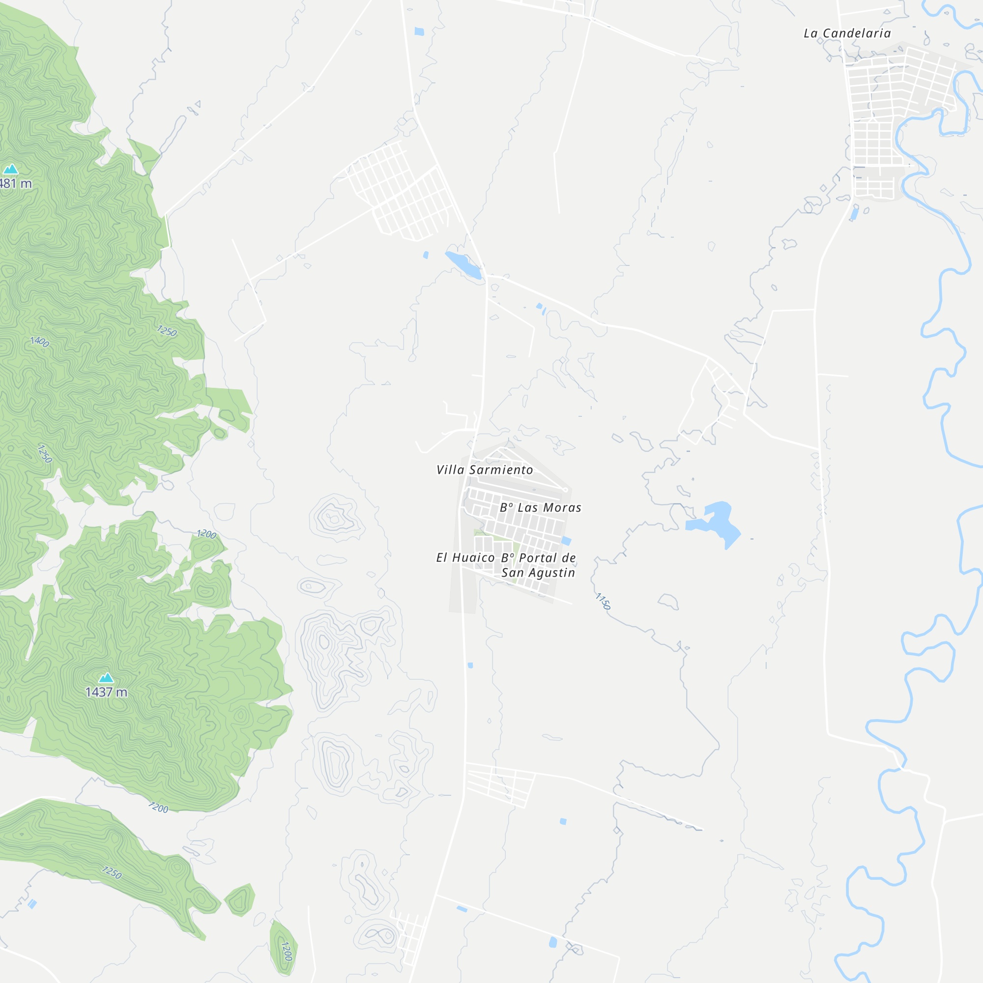 Las Moras map