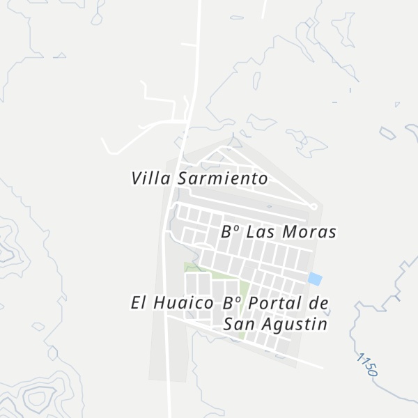 Map of Las Moras
