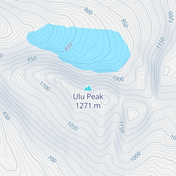 Map of Ulu Peak