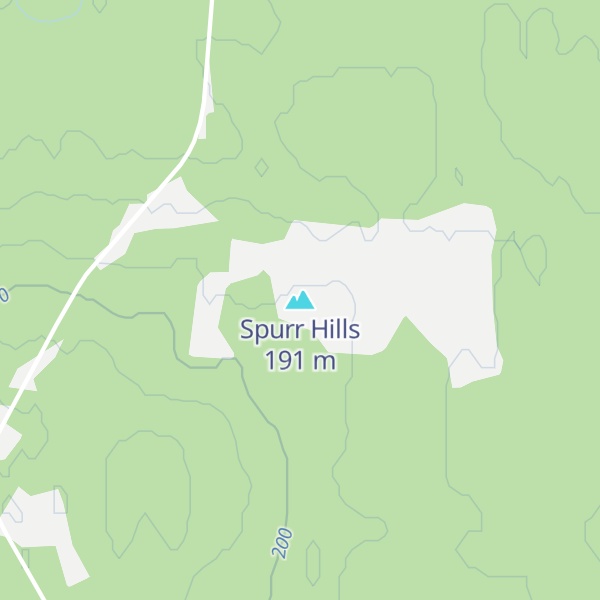 Map of Spurr Hills
