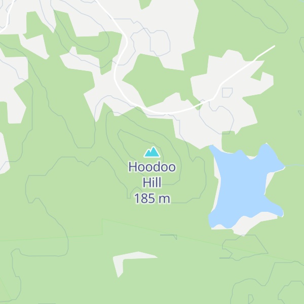 Map of Hoodoo Hill