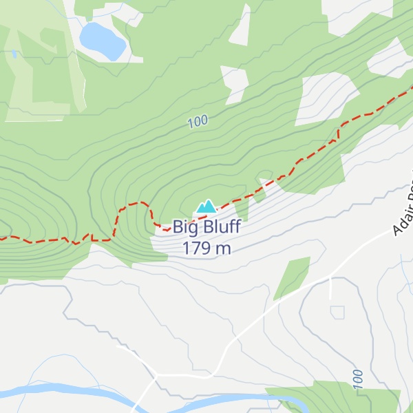Map of Big Bluff
