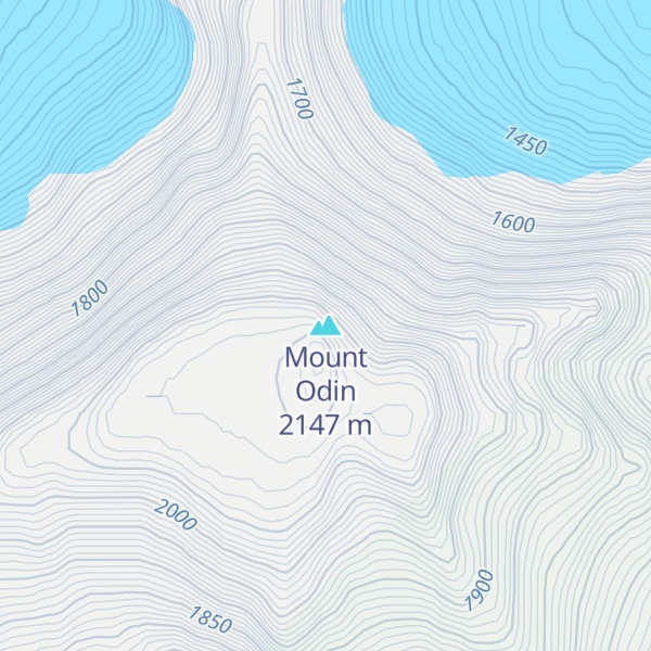 Map of Mount Odin