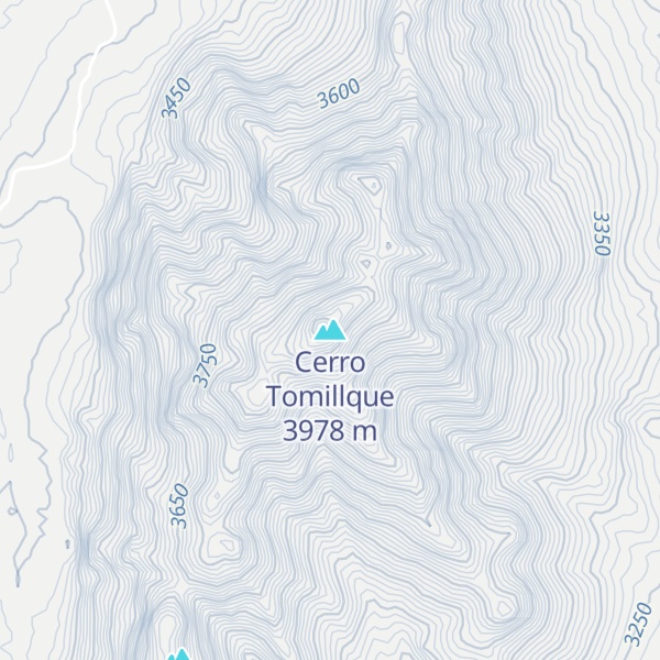 Map of Cerro Tomillque
