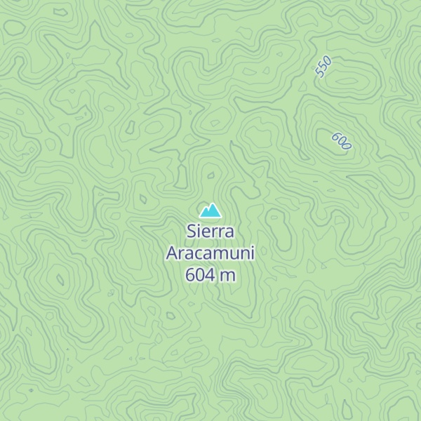 Map of Sierra Aracamuni