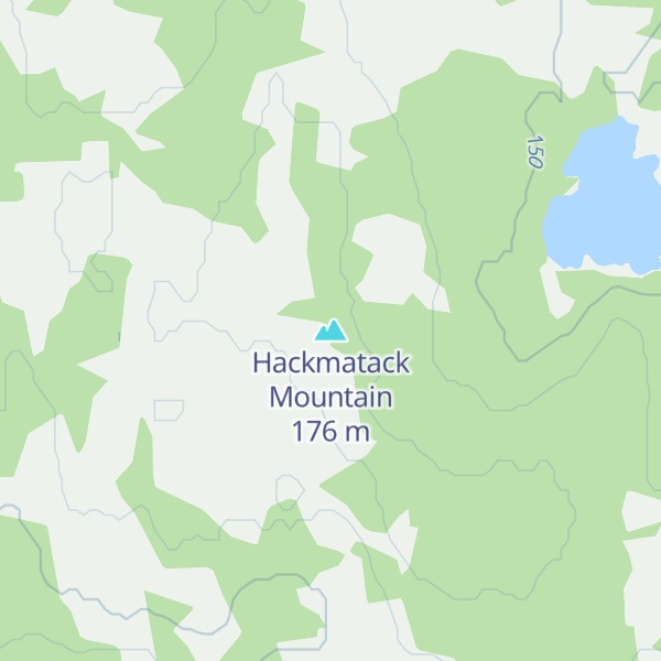 Map of Hackmatack Mountain