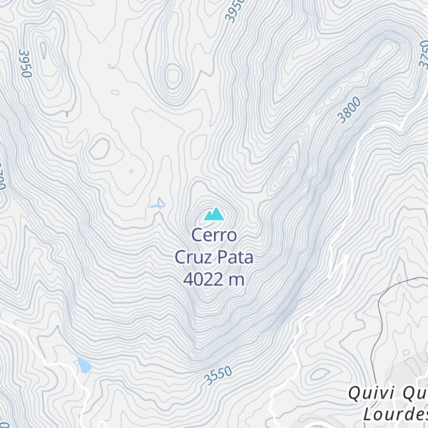 Map of Cerro Cruz Pata