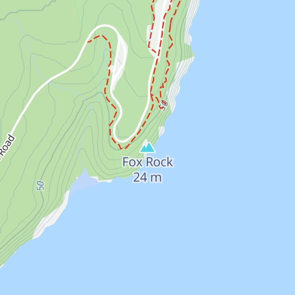 Map of Fox Rock