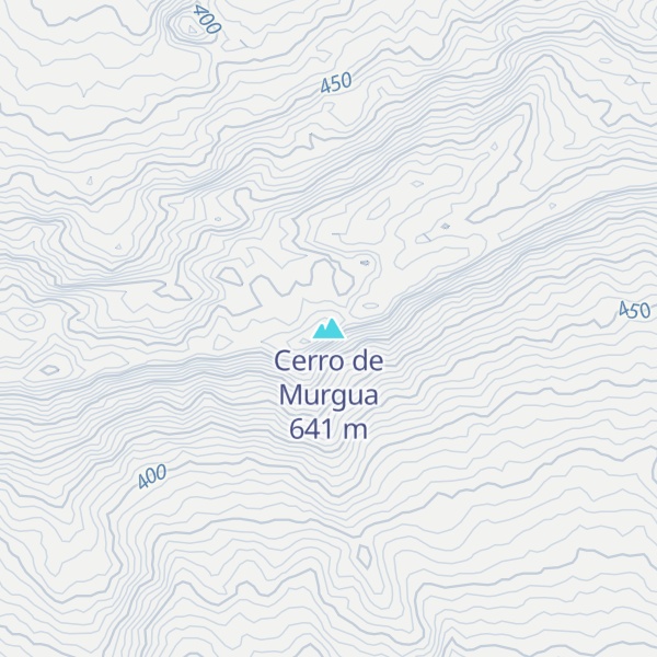 Map of Cerro de Murgua