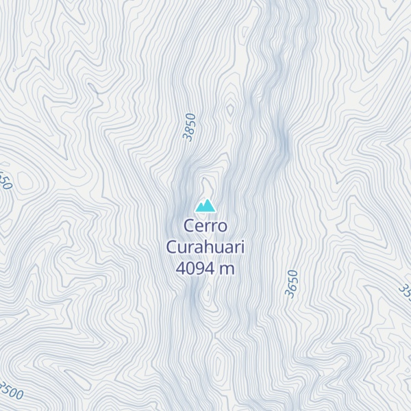 Map of Cerro Curahuari