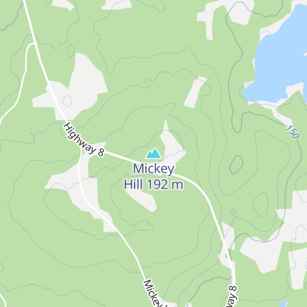 Map of Mickey Hill