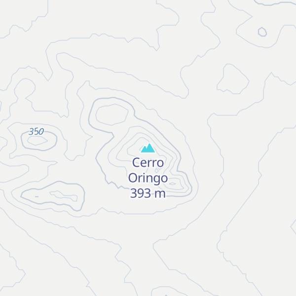 Map of Cerro Oringo