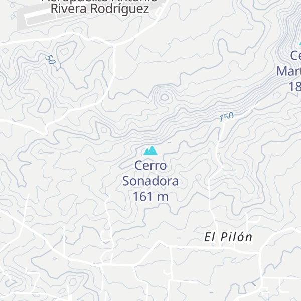 Map of Cerro Sonadora