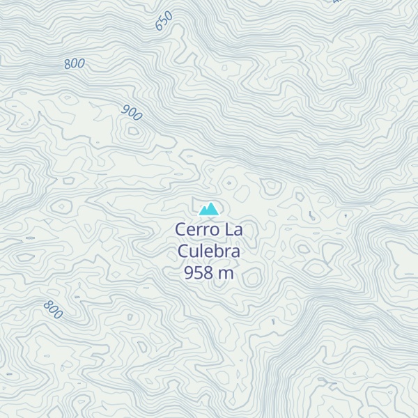Map of Cerro La Culebra