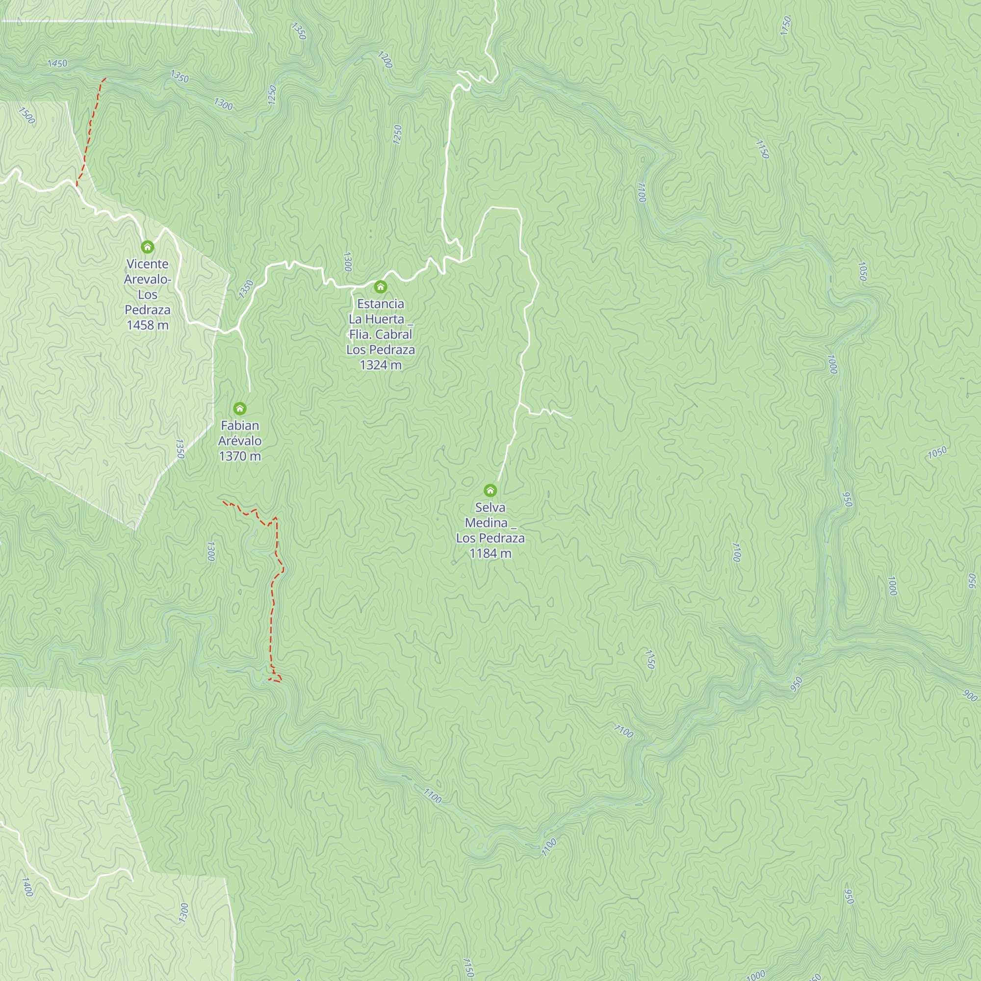 Selva Medina _ Los Pedraza map