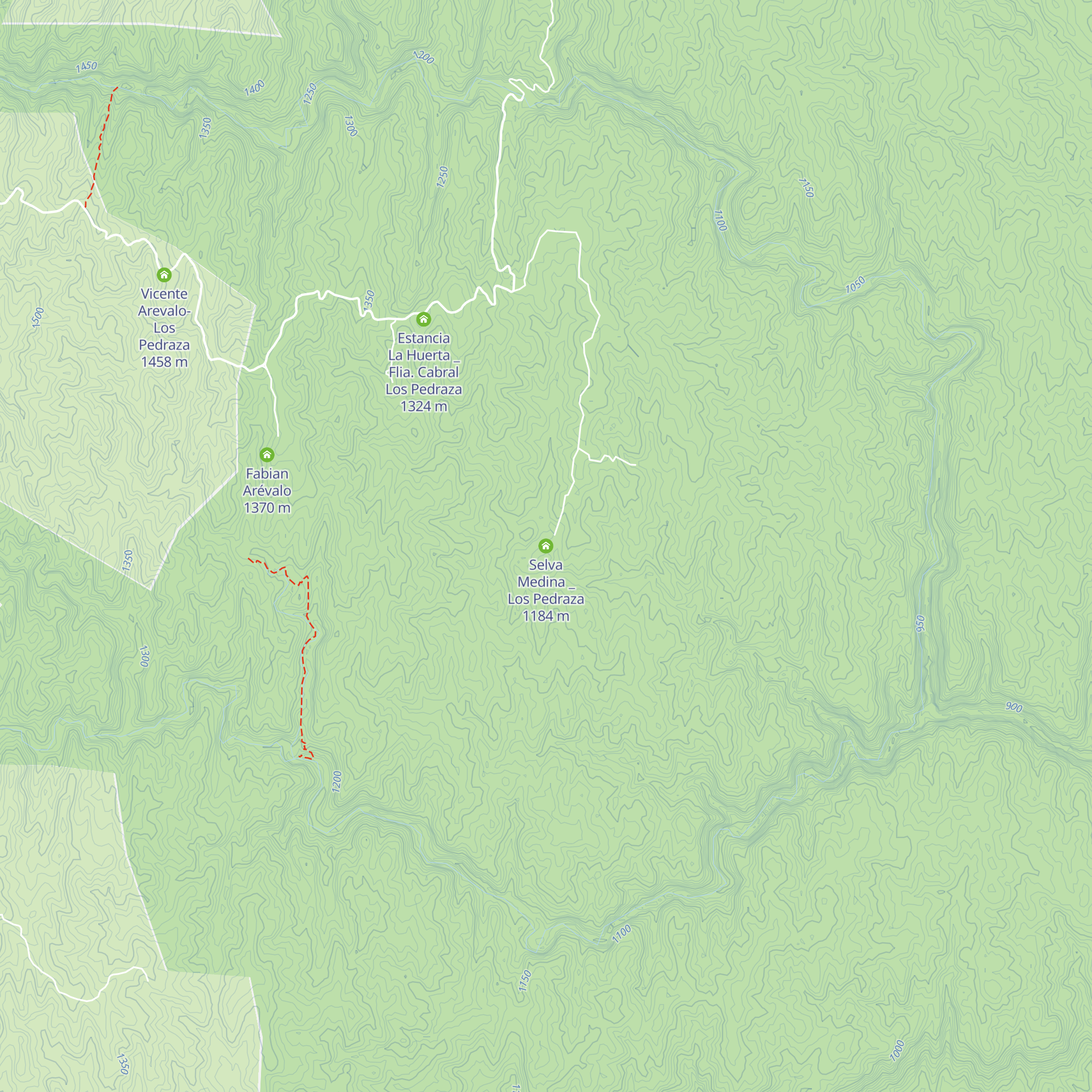 Selva Medina _ Los Pedraza map