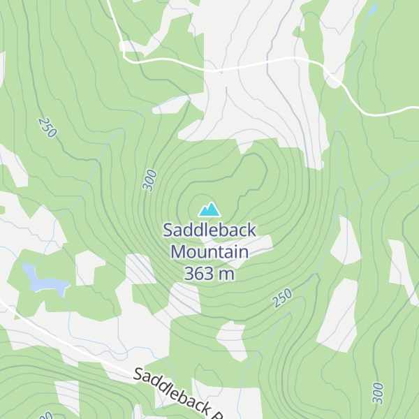 Map of Saddleback Mountain