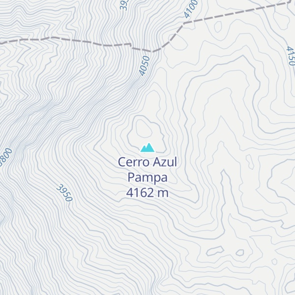 Map of Cerro Azul Pampa