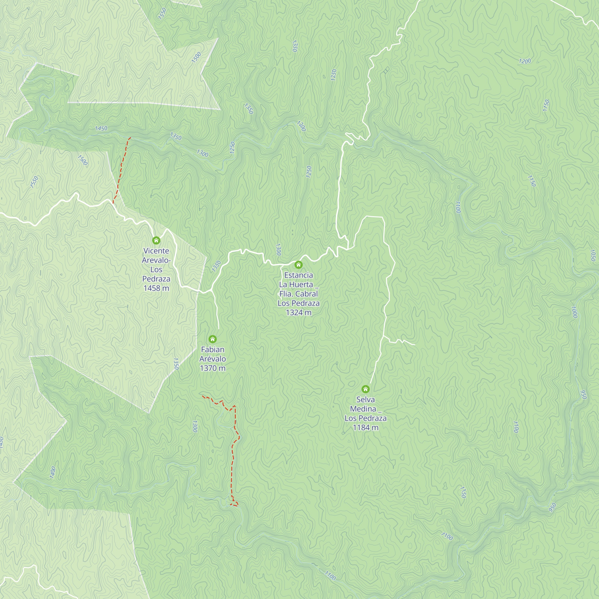 La Huerta _ Flia Cabral Los Pedraza map