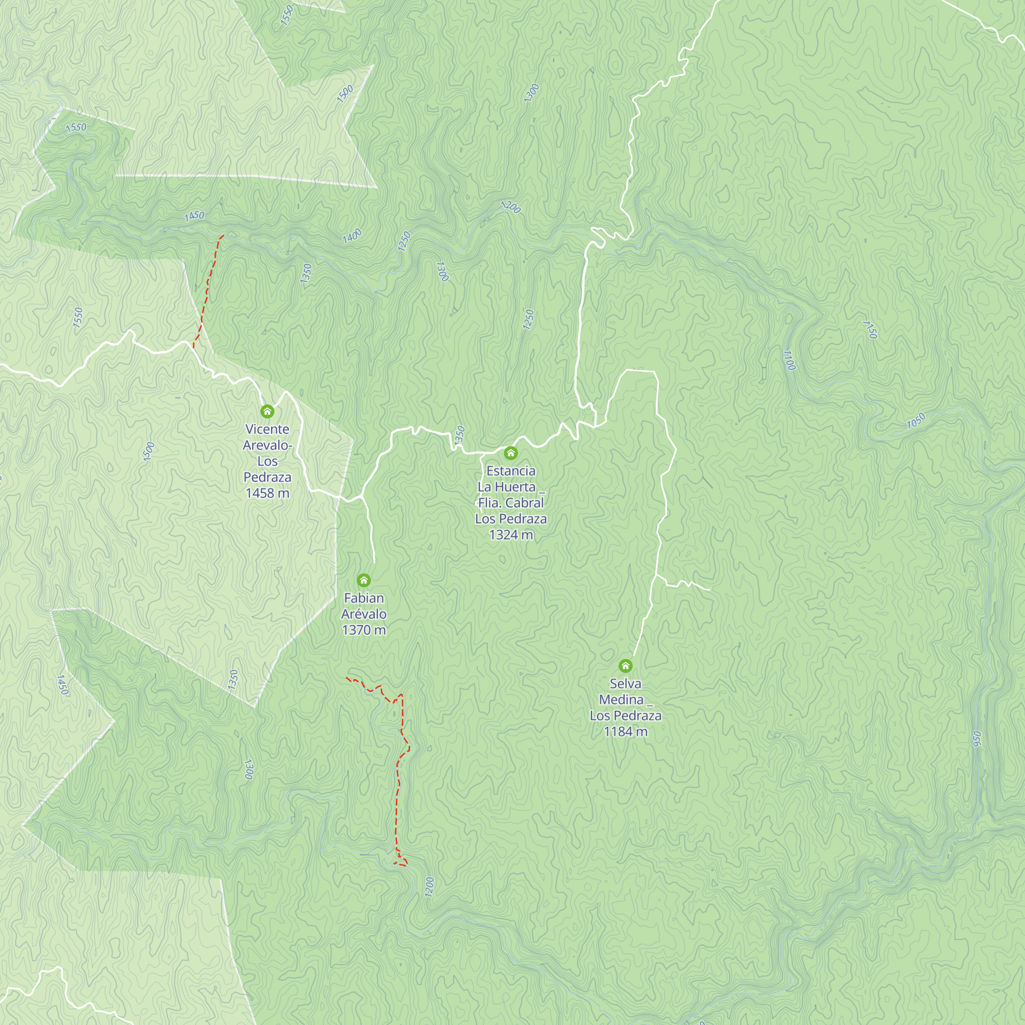 La Huerta _ Flia Cabral Los Pedraza map