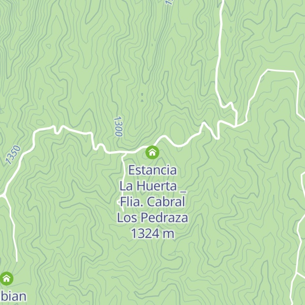 Map of Estancia La Huerta _ Flia. Cabral Los Pedraza