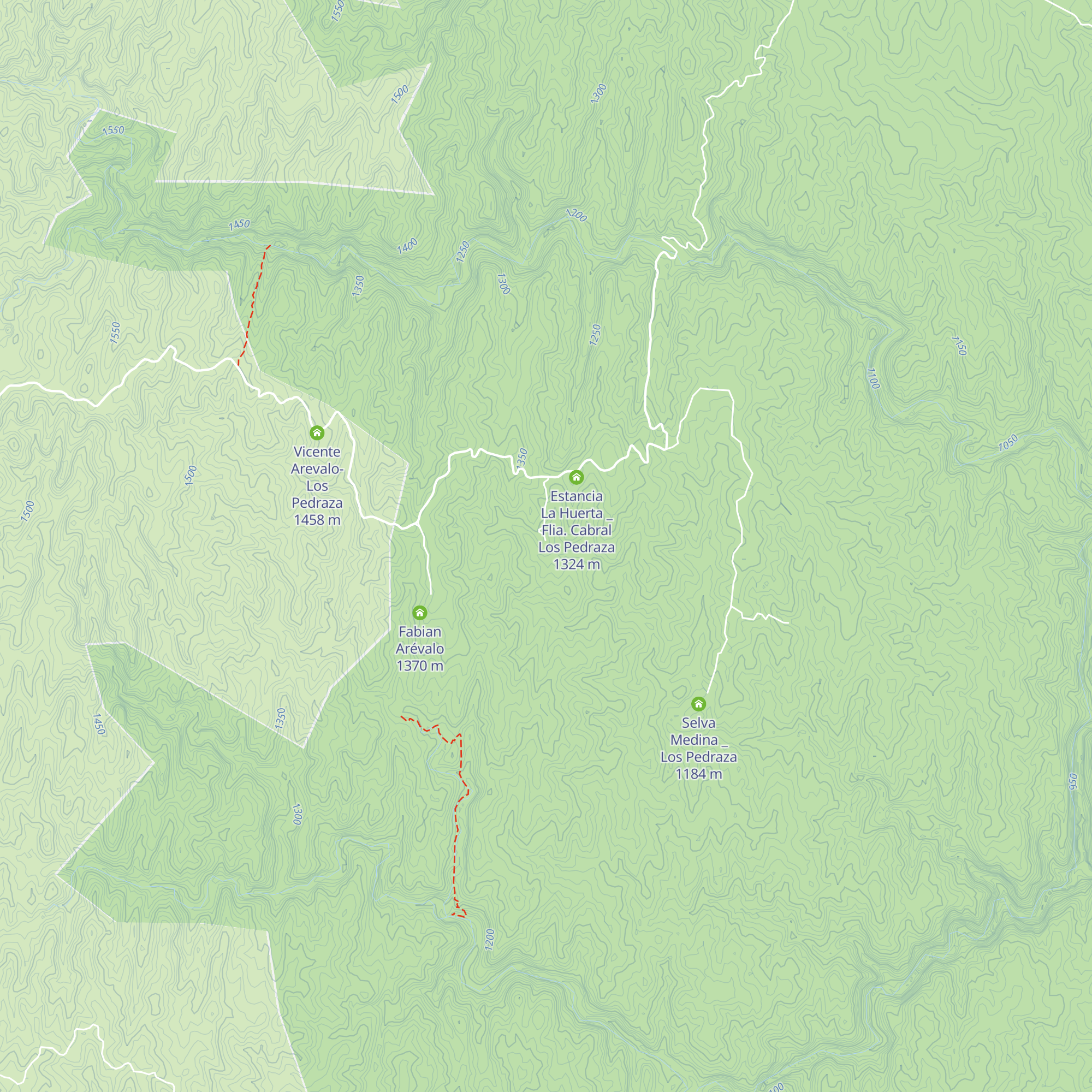 Negalisa Arebalo _ Los Pedraza map