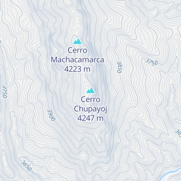 Map of Cerro Chupayoj
