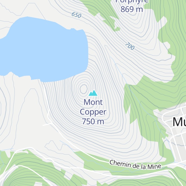 Map of Mont Copper