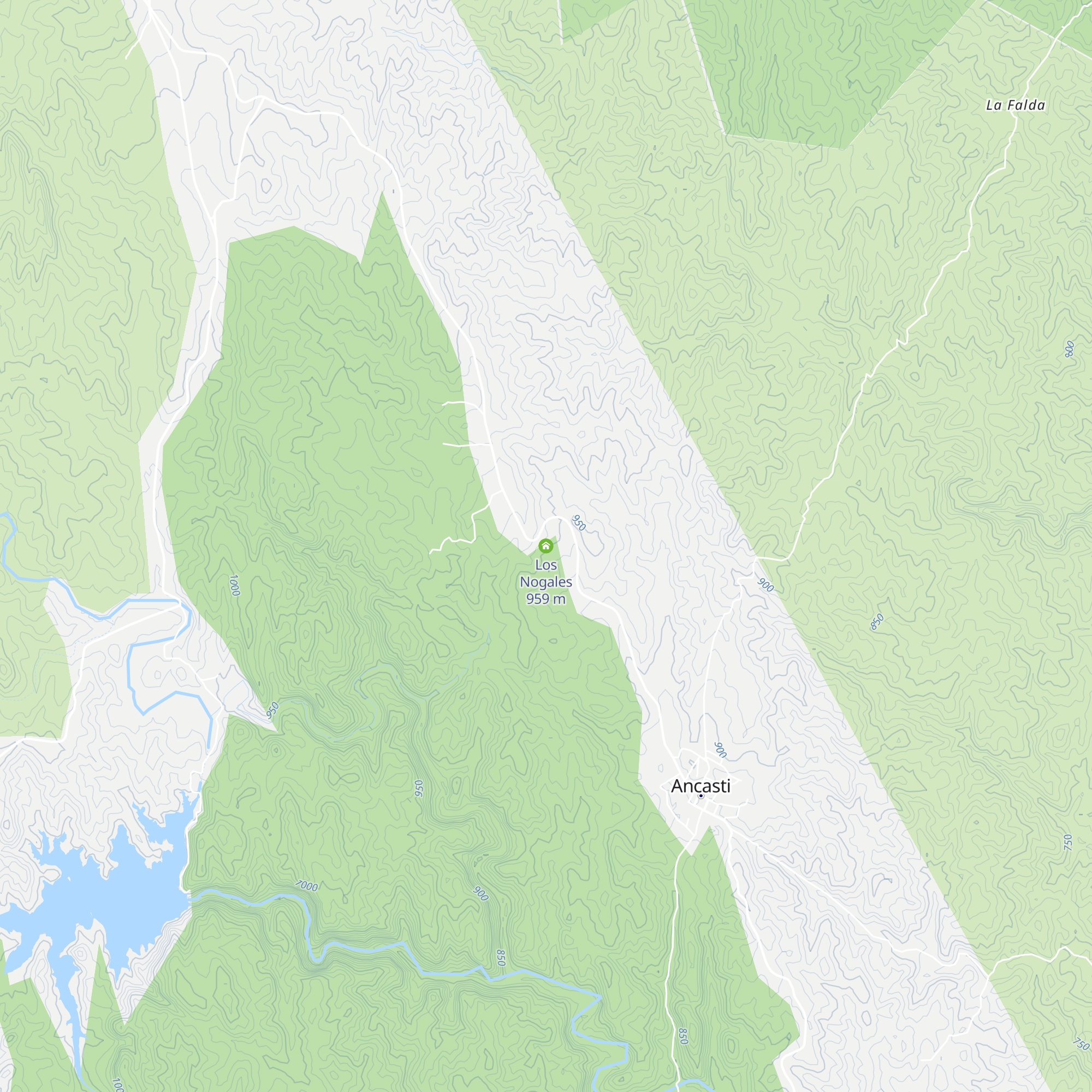 Los Nogales map