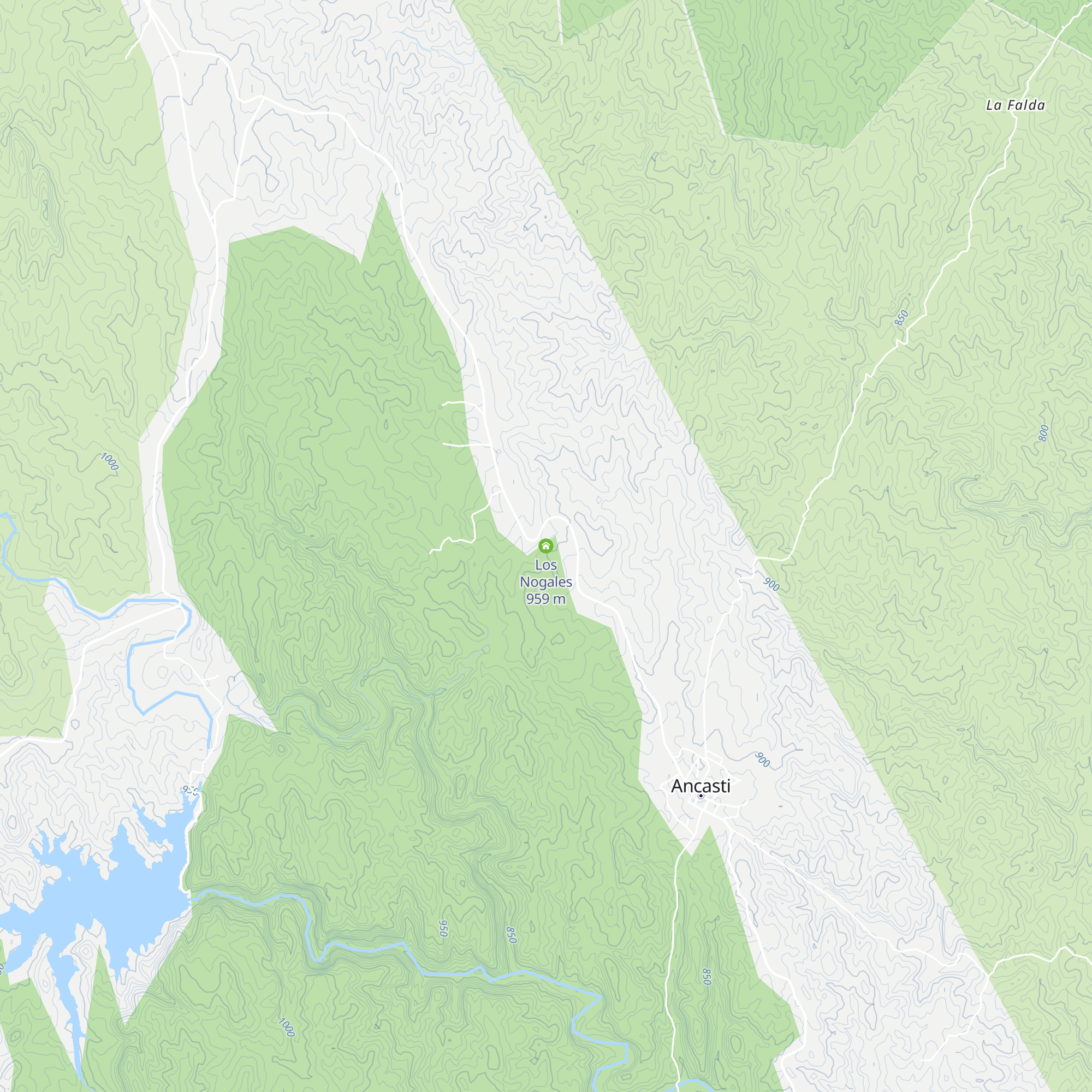 Los Nogales map