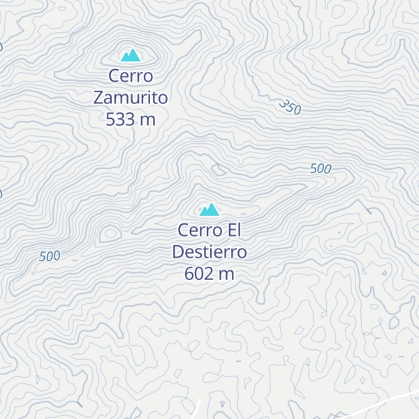 Map of Cerro El Destierro