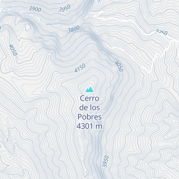 Map of Cerro de los Pobres