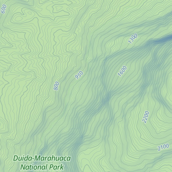 Map of Cerro Huha