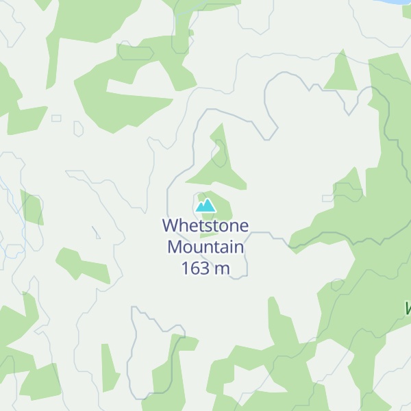 Map of Whetstone Mountain