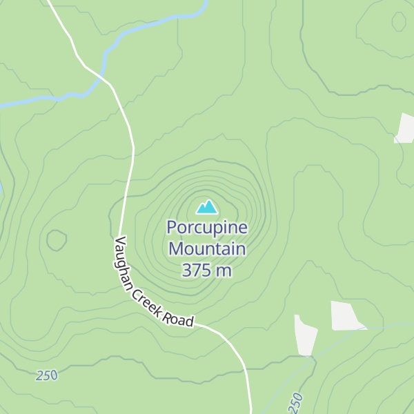 Map of Porcupine Mountain
