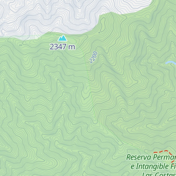 Map of Cerro San Lorenzo