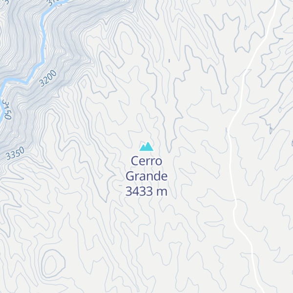 Map of Cerro Grande