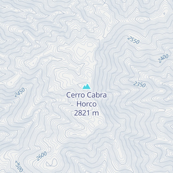 Map of Cerro Cabra Horco