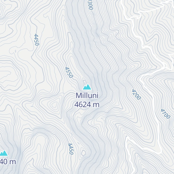 Map of Milluni