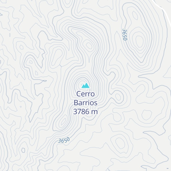 Map of Cerro Barrios