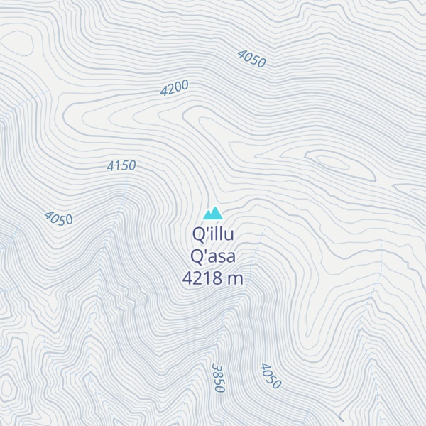 Map of Q'illu Q'asa
